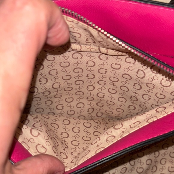 Guess Pink Patterned Satchel - Picture 11 of 11